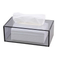 Hotel Rectangular Transparent Facial Paper Acrylic Tissue Box Holder  Cover